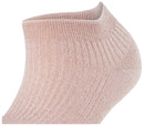 Falke Pink Shiny Rib Sneaker Socks