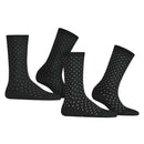 Esprit Black Fine Dot 2 Pack Socks
