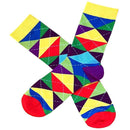 Bassin and Brown Multi-colour Argyle Multi Check Socks