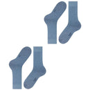 Falke Blue Happy 2 Pack Socks