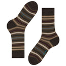 Falke Green Tinted Stripe Socks