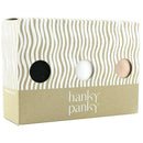 Hanky Panky Black Cotton 3 Pack Low Rise Thong
