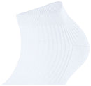 Falke White Shiny Rib Sneaker Socks