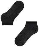 Falke Black Shiny Rib Sneaker Socks