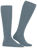 Falke Blue Lhasa Rib Knee High Socks