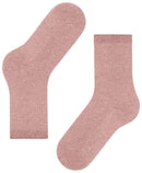 Falke Pink Shiny Rib Socks