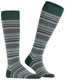 Falke Green Microblock Knee High Socks