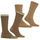 burlington-beige-everyday-stripe-2-pack-socks-34597120