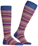 Falke Blue Microblock Knee High Socks