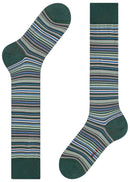 Falke Green Microblock Knee High Socks
