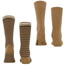 burlington-beige-everyday-stripe-2-pack-socks-34597121
