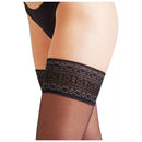 Falke Black Seidenglatt 15 Den Stay Up Transparent Stockings