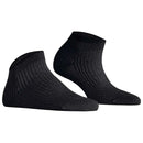 Falke Black Shiny Rib Sneaker Socks