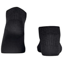 Falke Black Shiny Rib Sneaker Socks