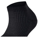 Falke Black Shiny Rib Sneaker Socks