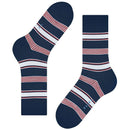Falke Blue Marina Stripe Socks