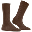 Falke Brown Cosy Wool Boot Socks