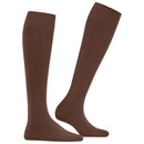 Falke Brown Cotton Touch Knee High Socks