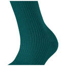 Falke Green Shiny Rib Socks