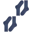 Falke Navy Happy 2 Pack Socks