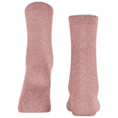 Falke Pink Shiny Rib Socks