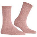 Falke Pink Shiny Rib Socks