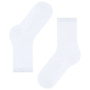 Falke White Shiny Rib Socks
