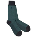 London Sock Company Blue Bond St. Herringbone 3-Pair Sock Box Set