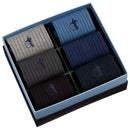 London Sock Company Blue Simply Staples 6-Pair Sock Box Set