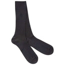 London Sock Company Grey Simply Sartorial Ribbed Socks