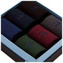 London Sock Company Grey Traditional 6-Pair Sock Box Set