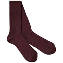London Sock Company Red Merino Trio 3-Pair Sock Box Set