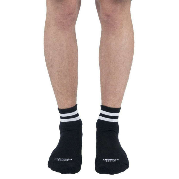 American Socks Black Black in Black Ankle High Socks