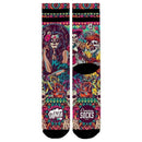 American Socks Purple Dia de los Muertos Mid High Socks