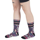 American Socks Purple Dia de los Muertos Mid High Socks