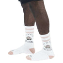 American Socks White Always Late Mid High Socks