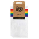 American Socks White Rainbow Pride Ankle High Socks