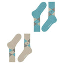Burlington Beige Everyday Argyle 2-Pack Socks