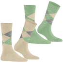 Burlington Beige Everyday Argyle 2-Pack Socks