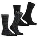 Burlington Black Everyday Stripe 2-Pack Socks