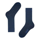 Burlington Blue Duke Street Socks