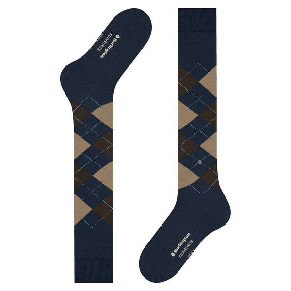Burlington Blue Edinburgh Knee High Socks
