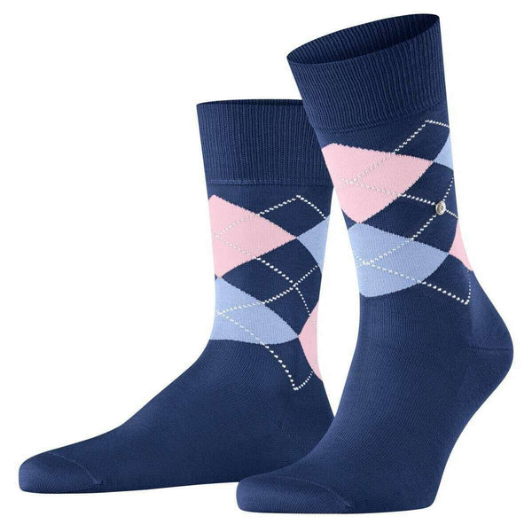 Burlington Blue Manchester Socks