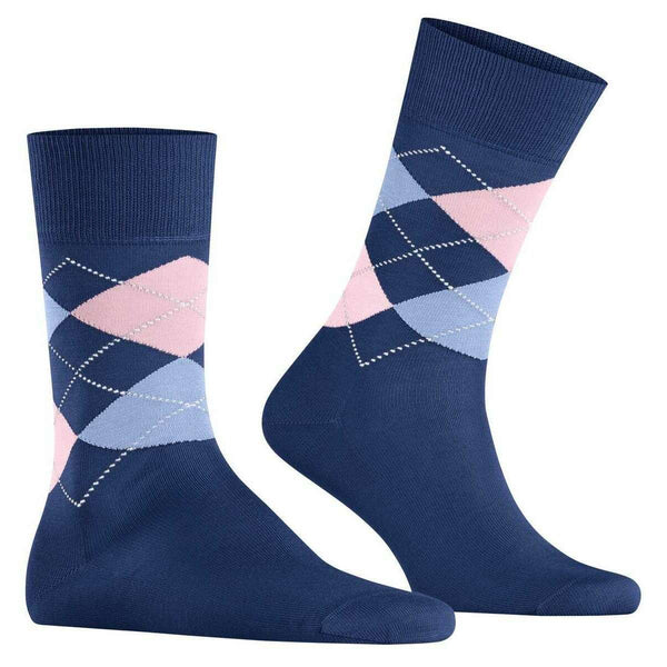 Burlington Blue Manchester Socks