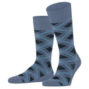 Burlington Blue Tartan Socks