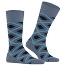 Burlington Blue Tartan Socks