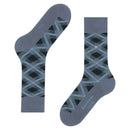 Burlington Blue Tartan Socks