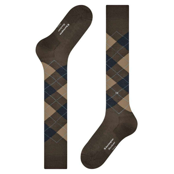 Burlington Brown Manchester Knee High Socks