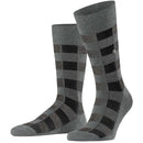 Burlington Grey Buffalo Check Socks