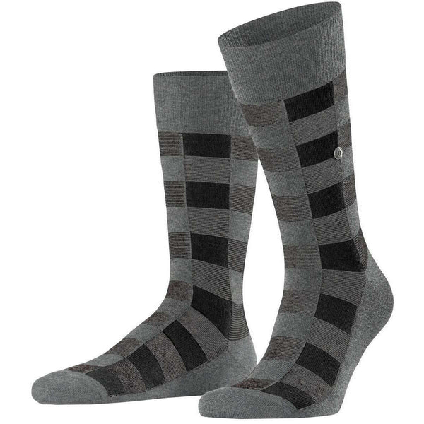 Burlington Grey Buffalo Check Socks